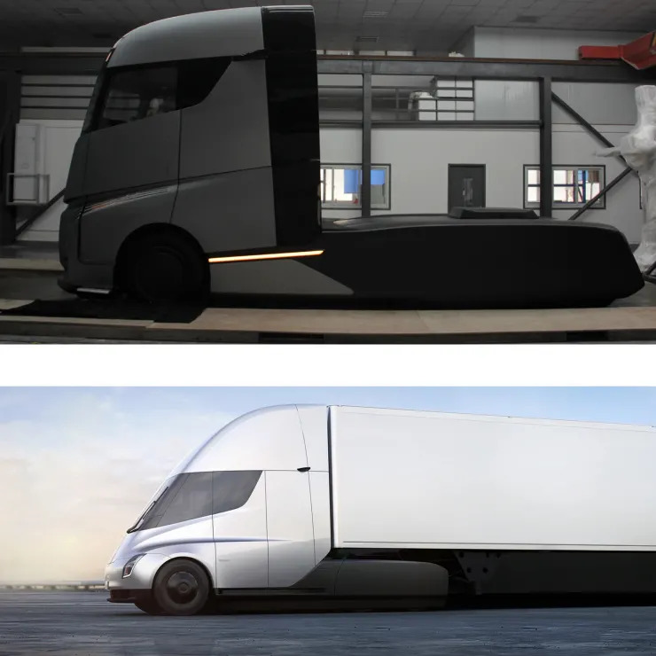 泄漏照片显示吉利或将推出大型卡车 与特斯拉Semi竞争